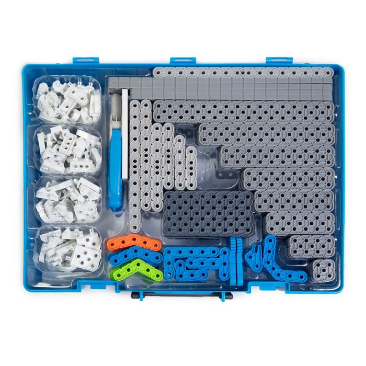 Tekmovalni robotic komplet VEX IQ z modularnimi deli in povezovalnimi elementi